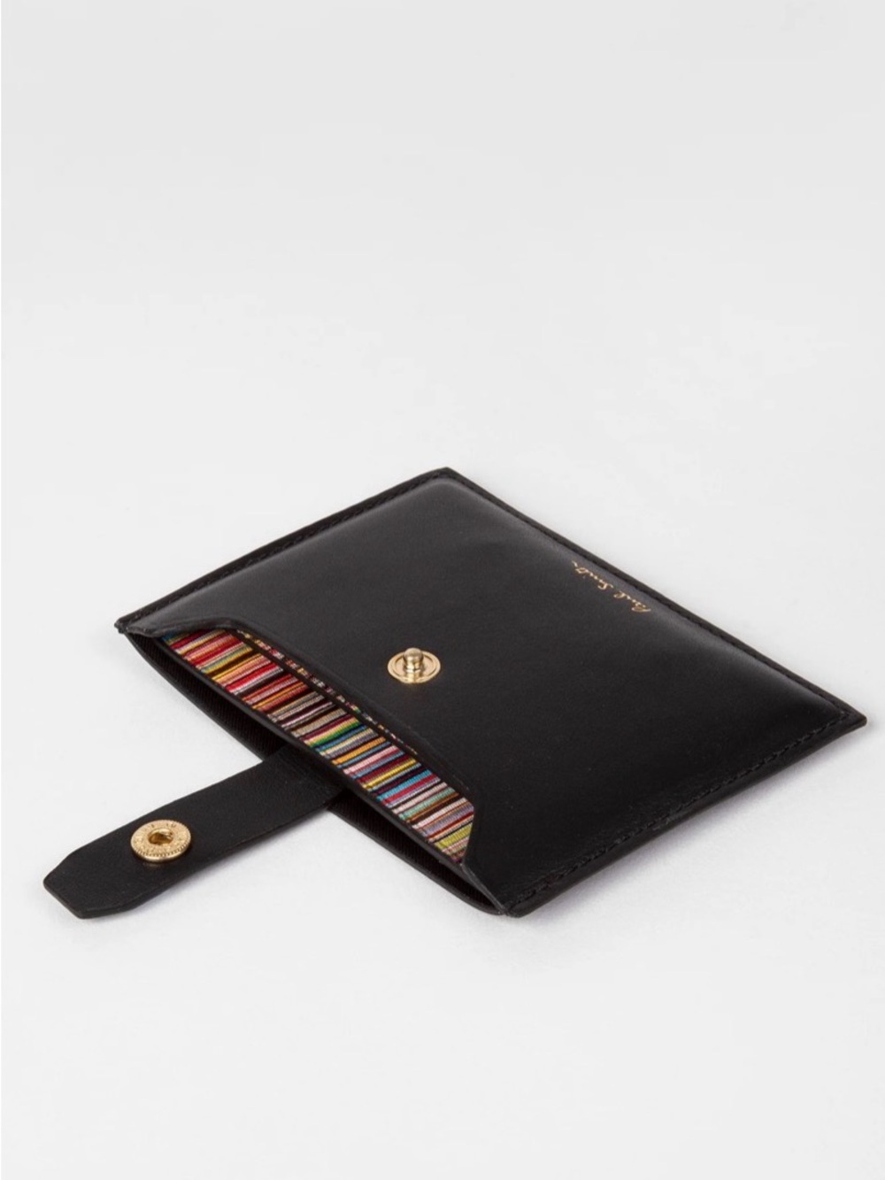 Paul Smith
Black Leather Credit Hard Holder With ‘Signature Stripe’ Pull Out - Picture 5 of 14